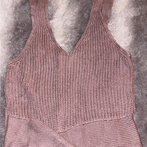 Love Tree Dusty Pink Knit Top